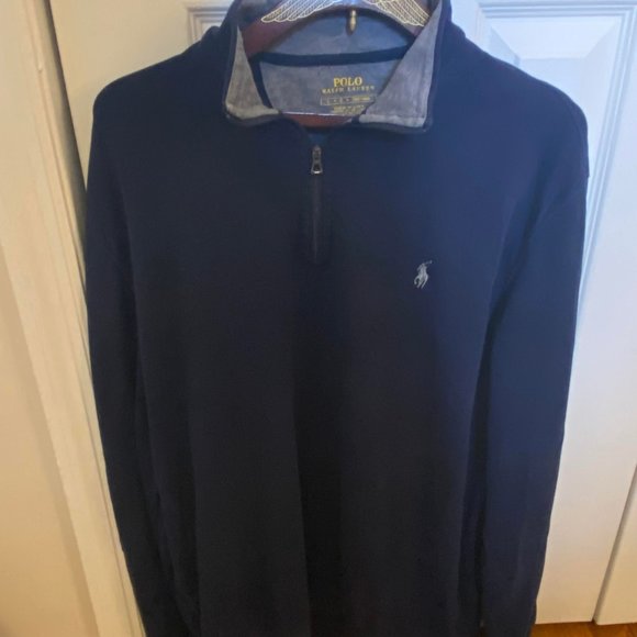 Ralph Lauren Luxury Jersey Quarter-Zip Pullover - Picture 6 of 7